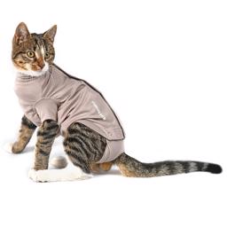 Buster body suit til kat designet af dyrlæger